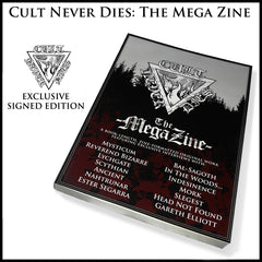 MOVING SALE: CULT NEVER DIES THE MEGA ZINE book *SIGNED* (ex-display)