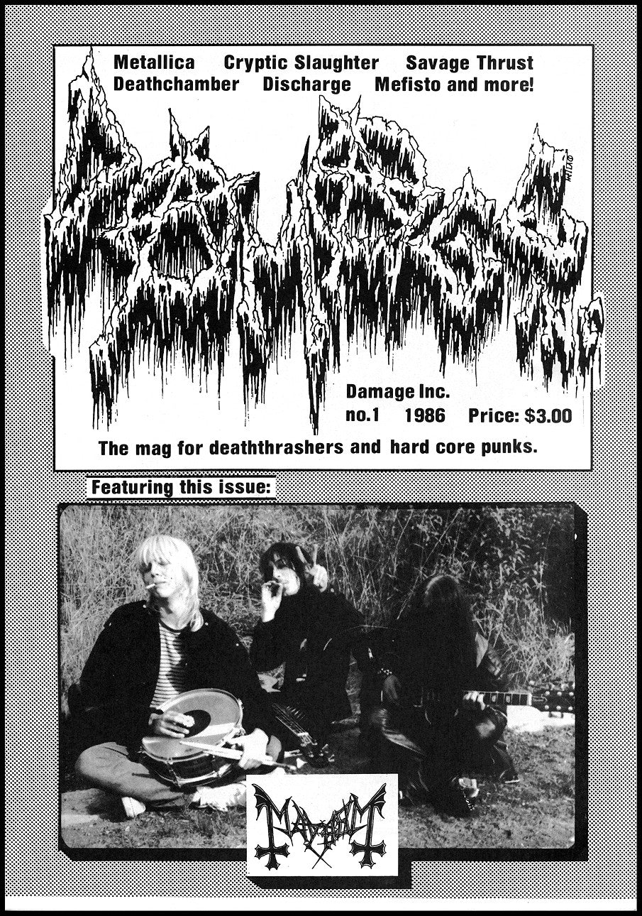 Ultra Damaged zine / black metal fanzine / death metal fanzine / metal fanzine]