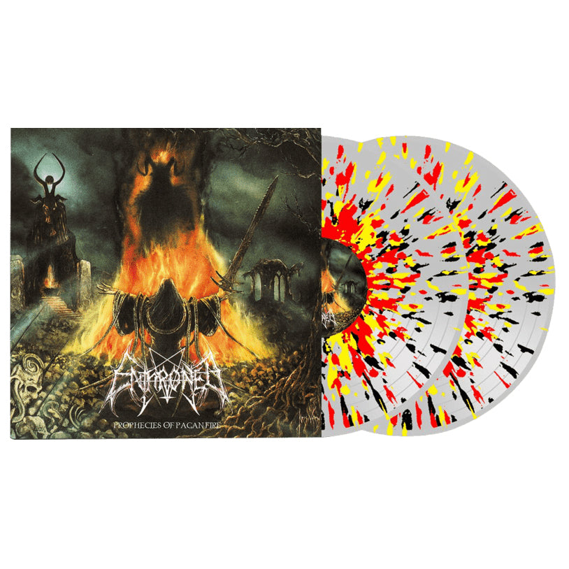ENTHRONED: Prophecies of Pagan Fire LP (stunning double splatter vinyl, classic debut album, 11 bonus tracks) *new, sealed*