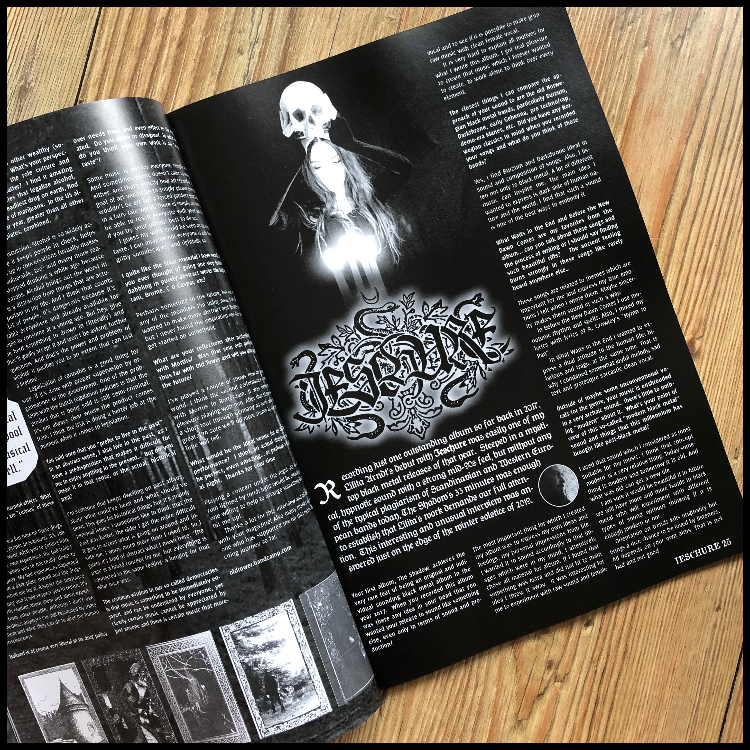 MOVING SALE:  THE CONVIVIAL HERMIT issue 9 (large, high quality black / death / underground metal & culture publication)
