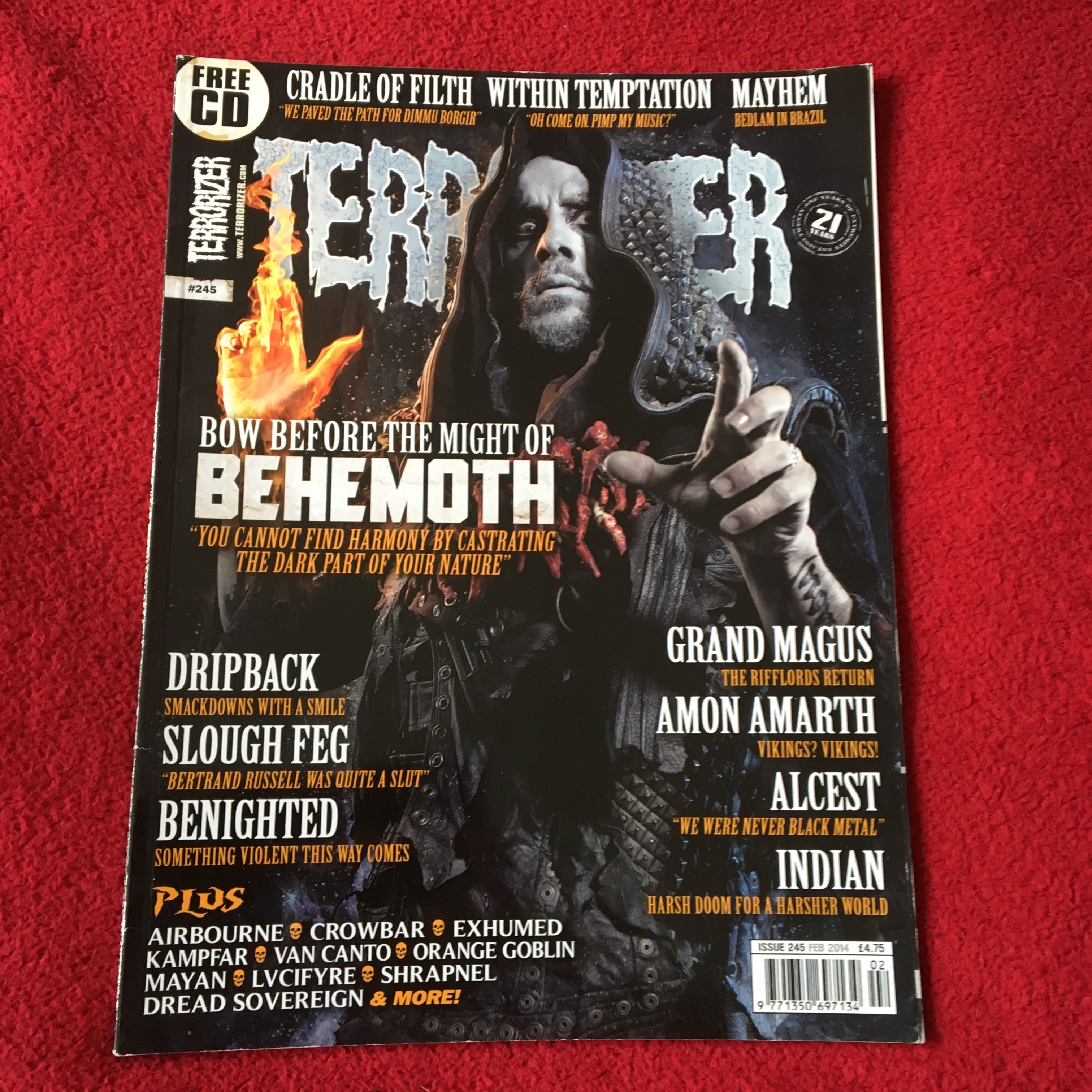 MOVING SALE: TERRORIZER magazine £1 per copy!   (201-final issue)