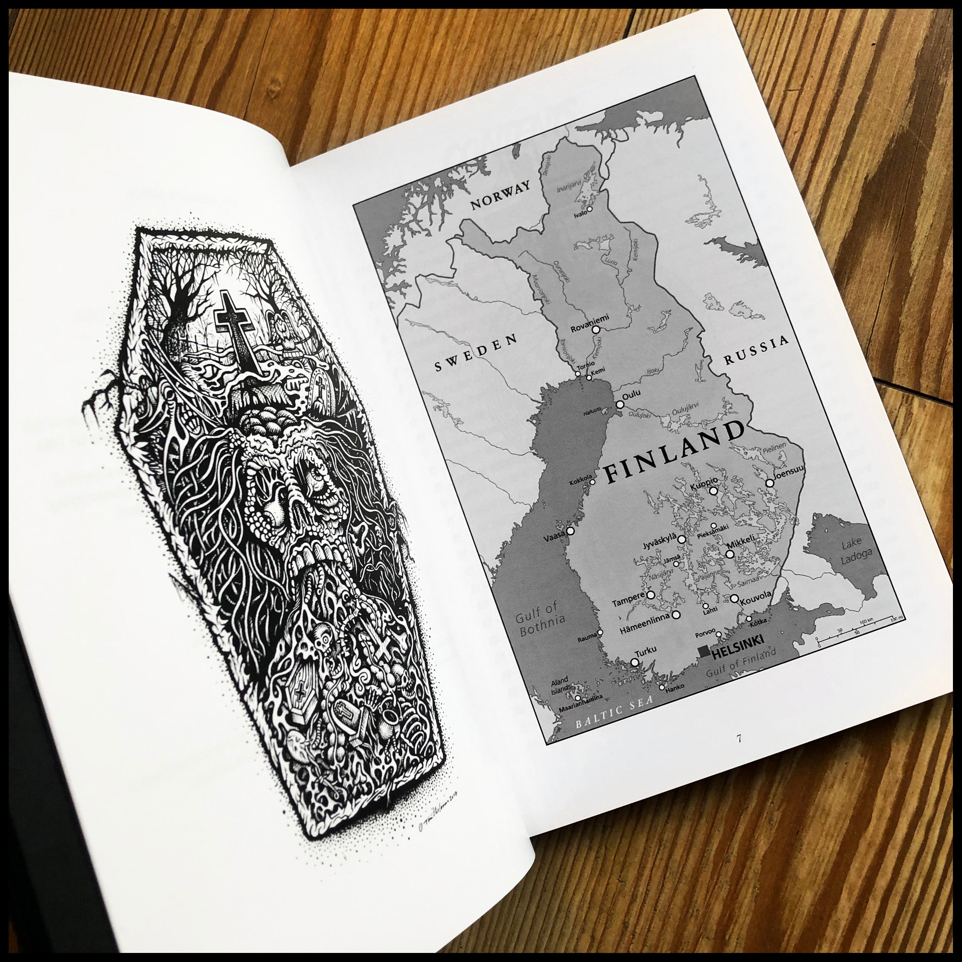 ROTTING WAYS TO MISERY: THE HISTORY OF FINNISH DEATH METAL hardback book