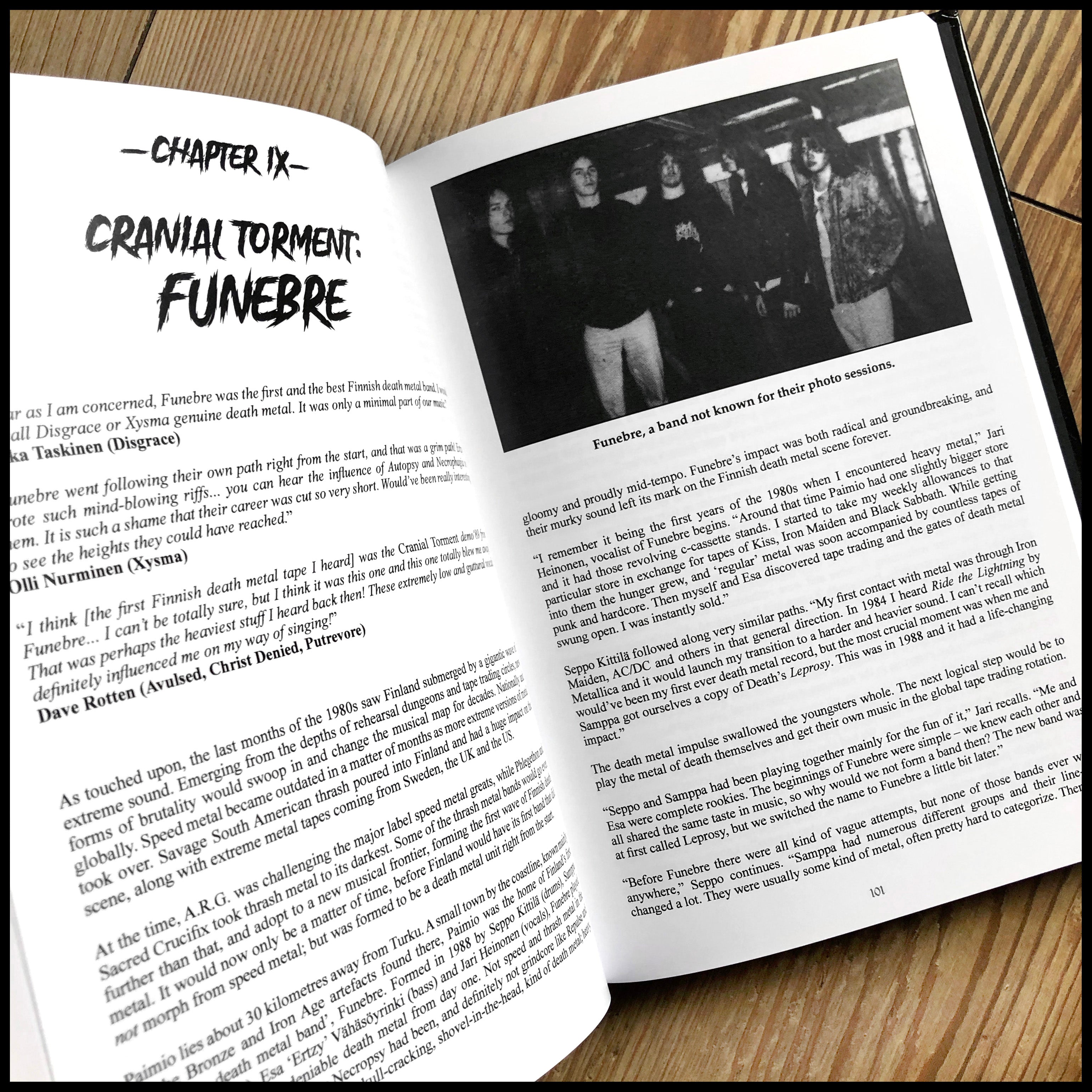 ROTTING WAYS TO MISERY: THE HISTORY OF FINNISH DEATH METAL hardback book
