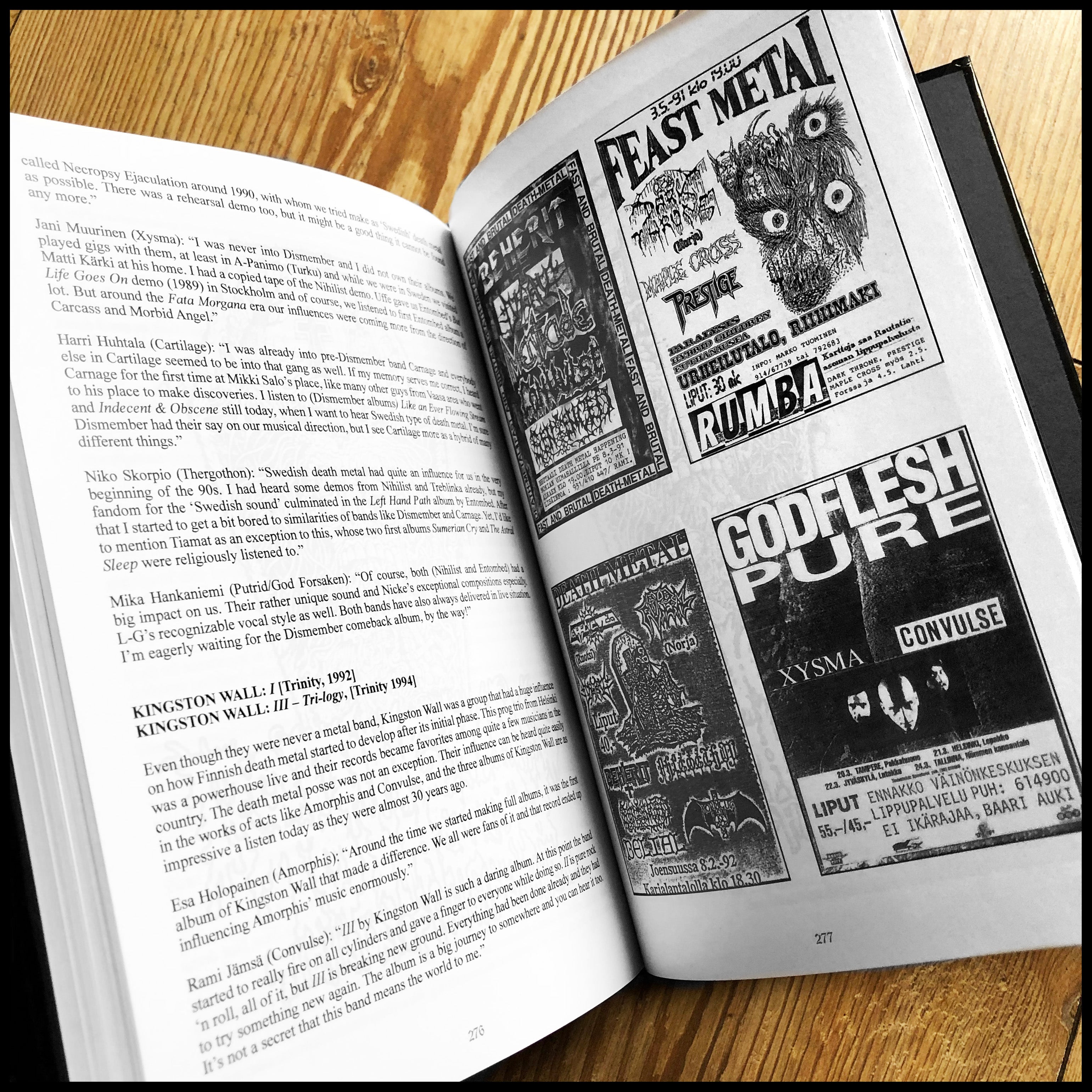 ROTTING WAYS TO MISERY: THE HISTORY OF FINNISH DEATH METAL hardback book