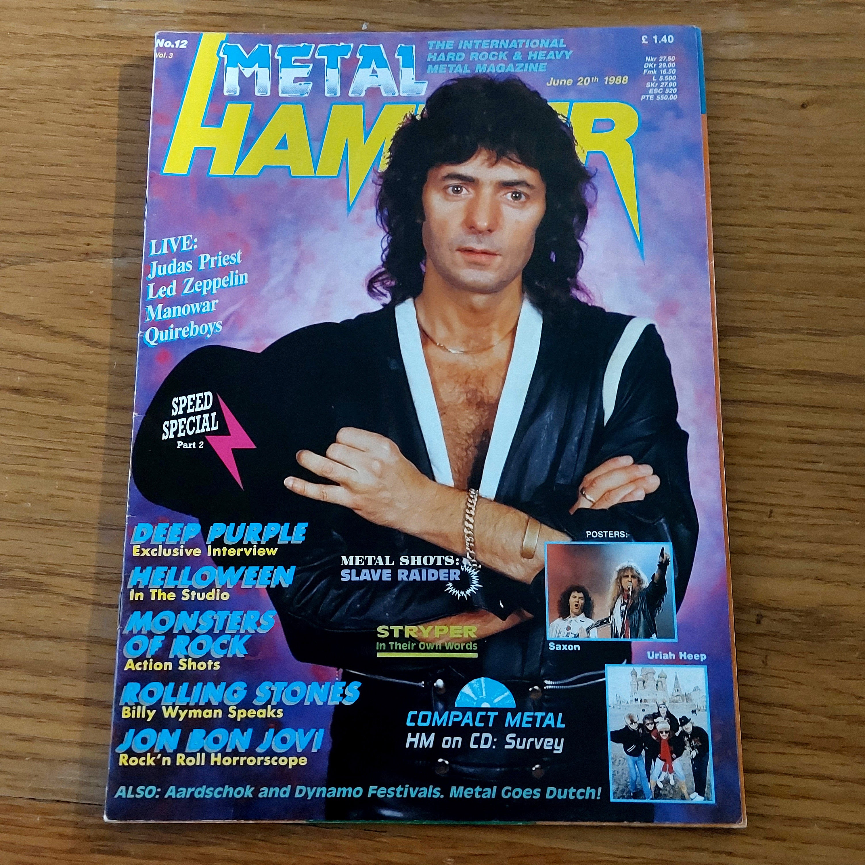 MOVING SALE: METAL HAMMER magazine (mostly late 80s/early 90s. Multiple issues, periodically restocked)