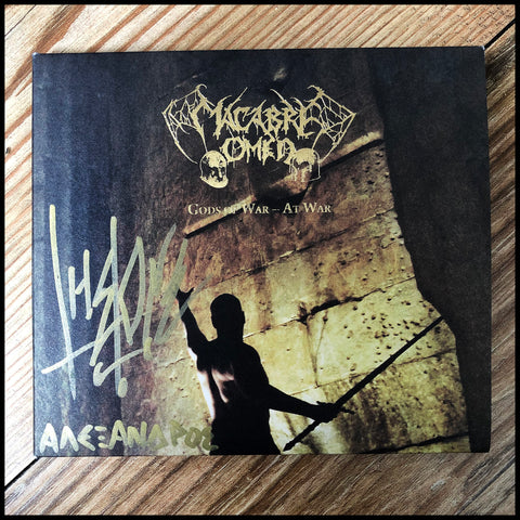 MACABRE OMEN: Gods of War - At War CD digipack *Signed* (Greek black metal)