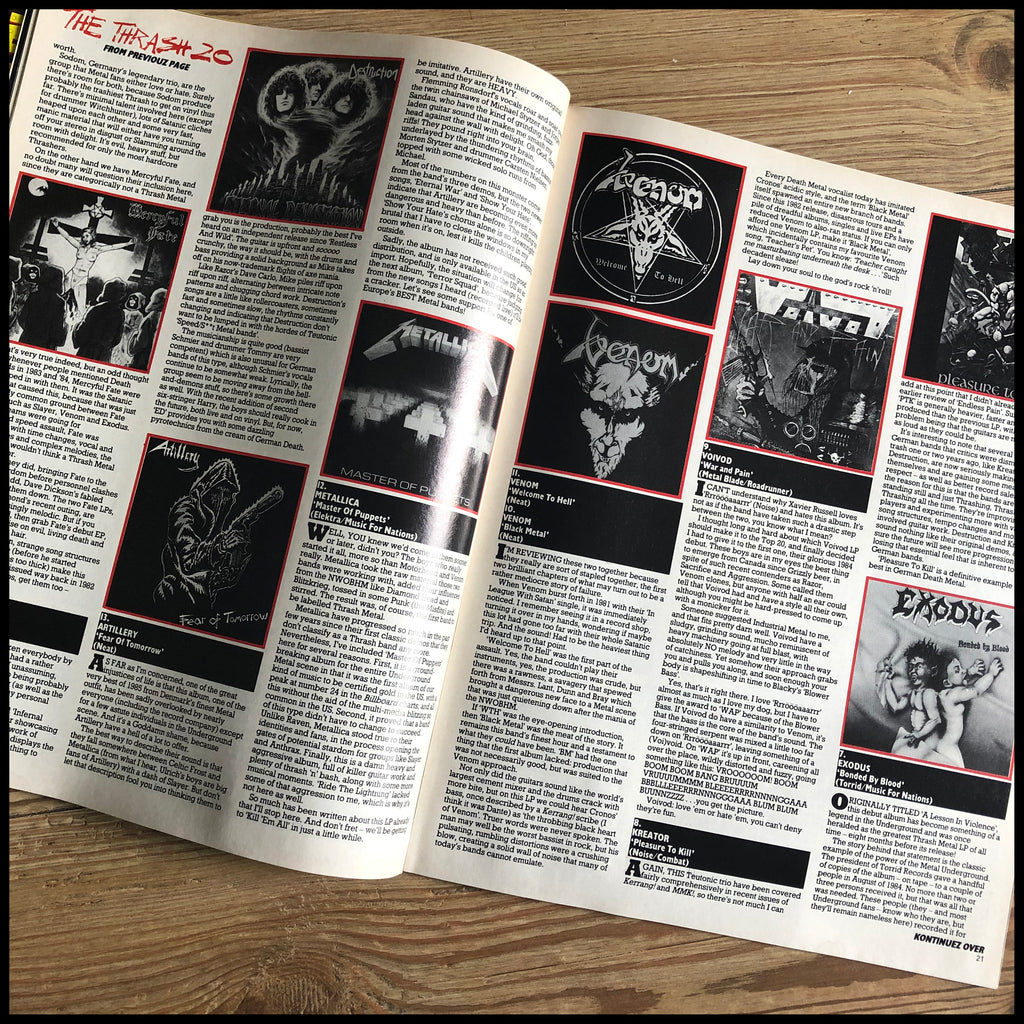 MEGA METAL - 1980s mag focussing on thrash & death metal (multiple issues, new stock!)