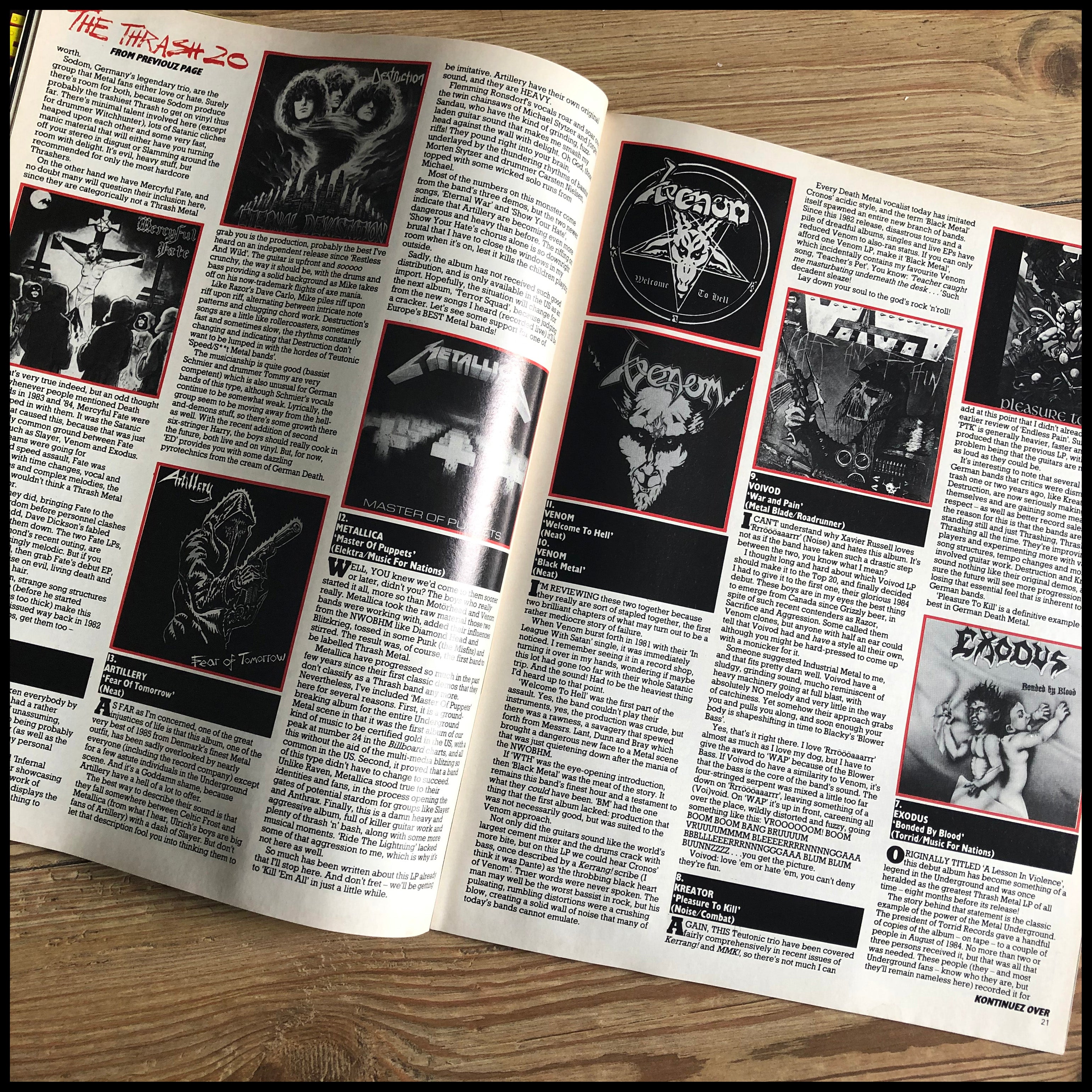 MEGA METAL - 1980s mag focussing on thrash & death metal (multiple issues, new stock!)