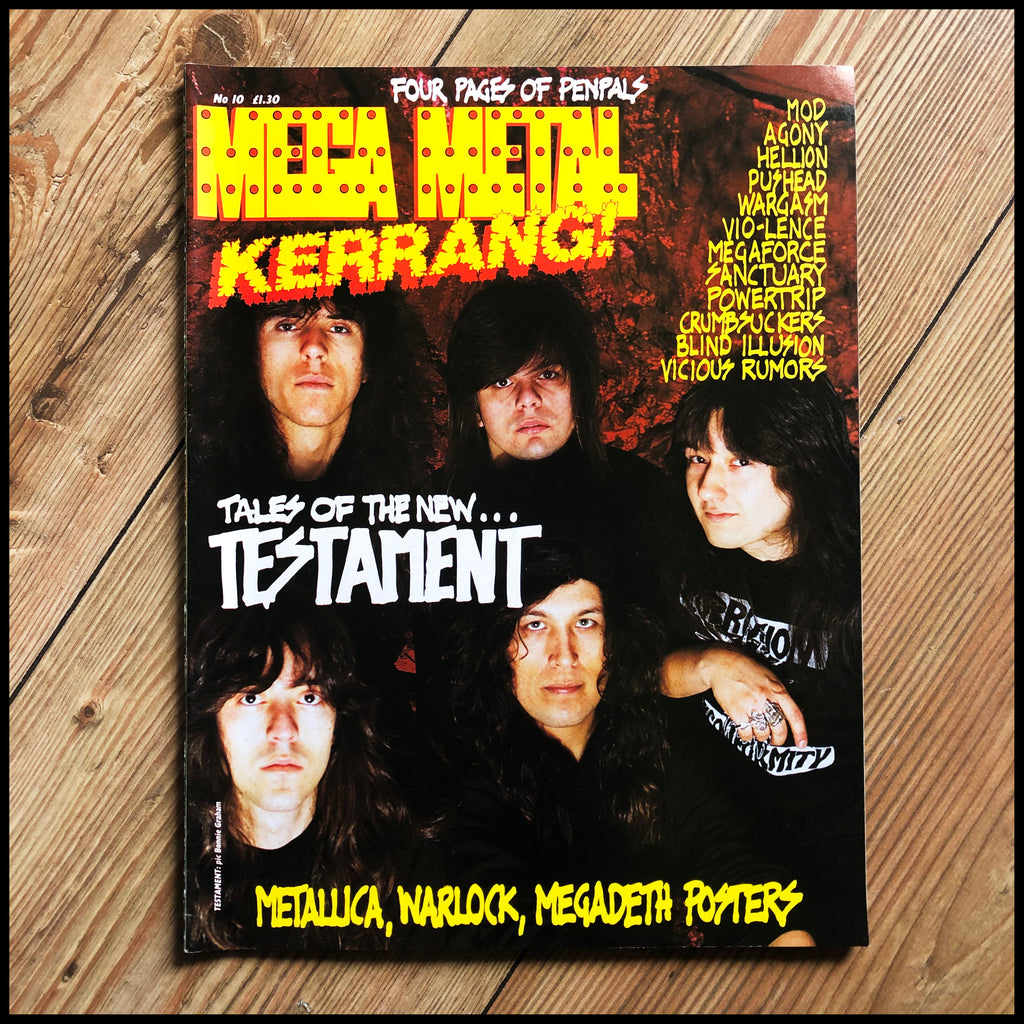 MEGA METAL - 1980s mag focussing on thrash & death metal (multiple issues, new stock!)