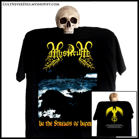 MYSTICUM: 'In The Streams Of Inferno' shirt (& girlies)