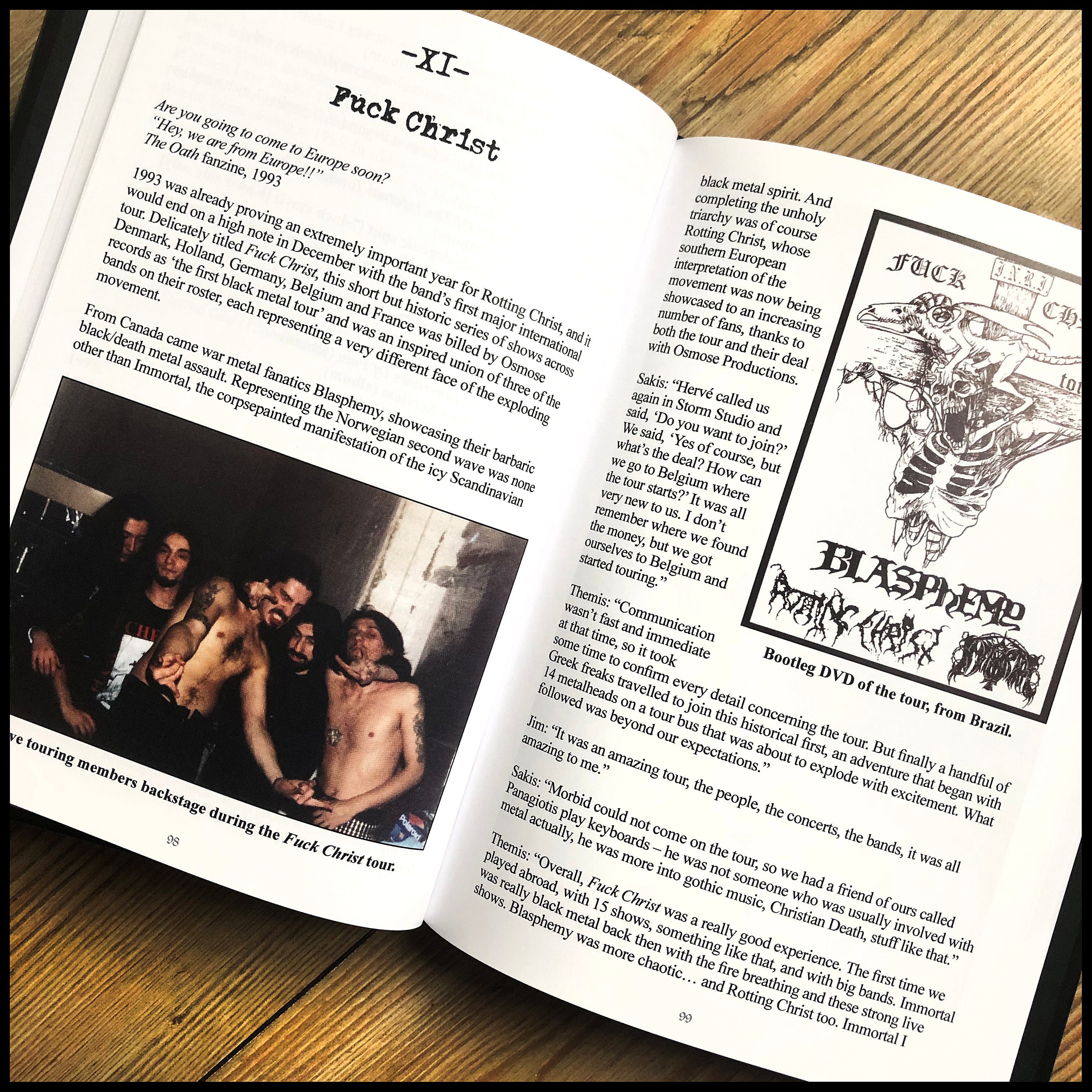 NON SERVIAM: THE STORY OF ROTTING CHRIST colour hardback