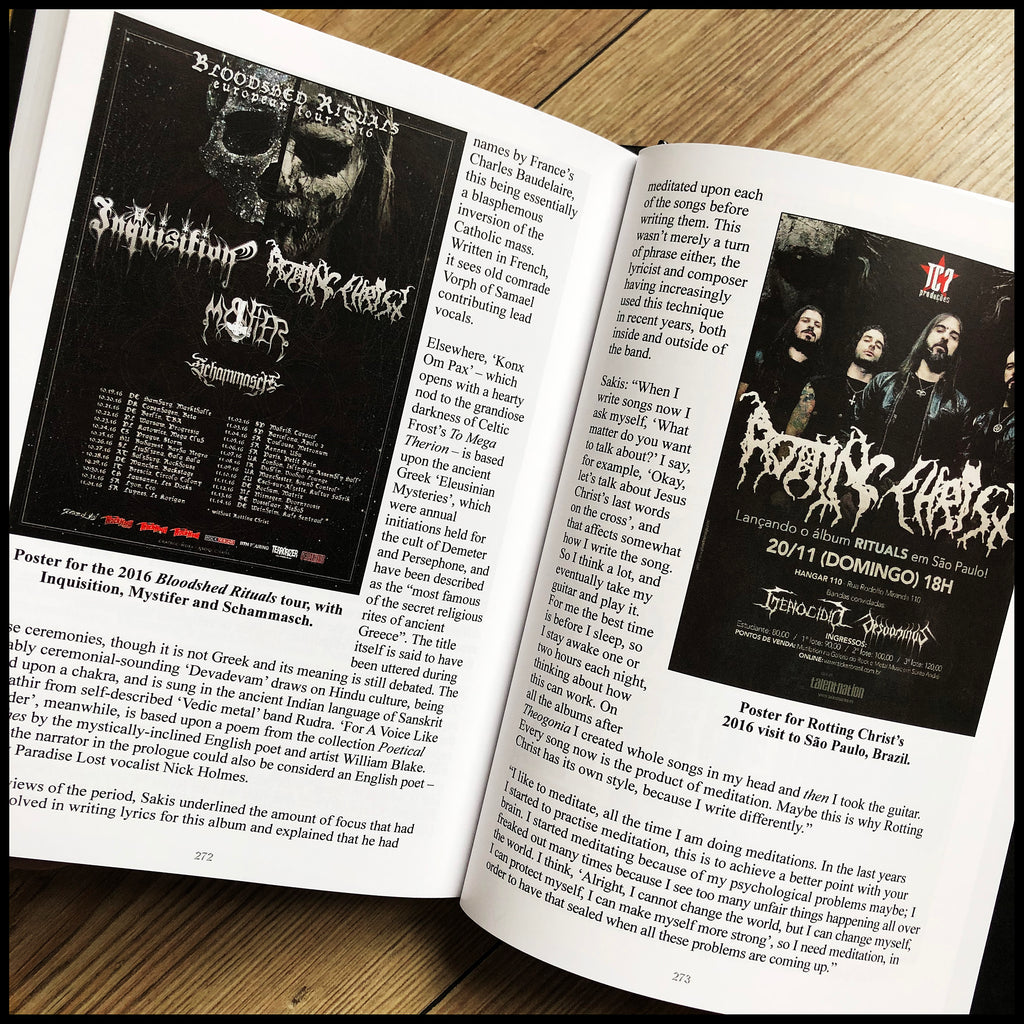 NON SERVIAM: THE STORY OF ROTTING CHRIST colour hardback