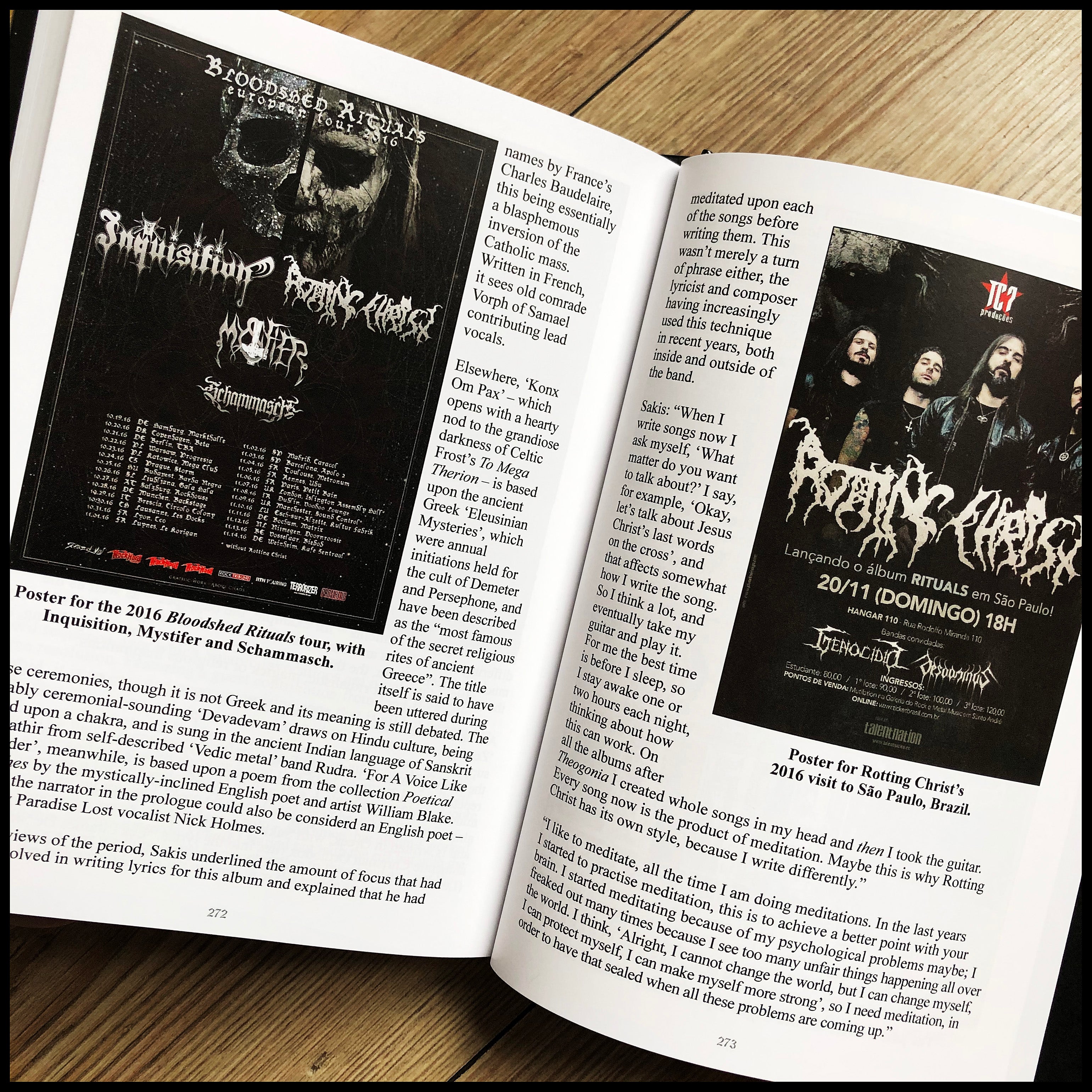 NON SERVIAM: THE STORY OF ROTTING CHRIST colour hardback