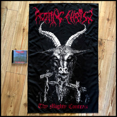 ROTTING CHRIST: Thy Mighty Contract large flag / textile poster