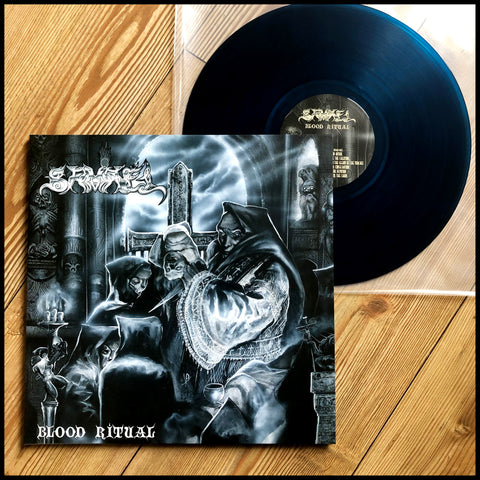 SAMAEL: Blood Ritual LP (blue marble swirl 180g vinyl, gatefold sleeve, poster - a black metal milestone)