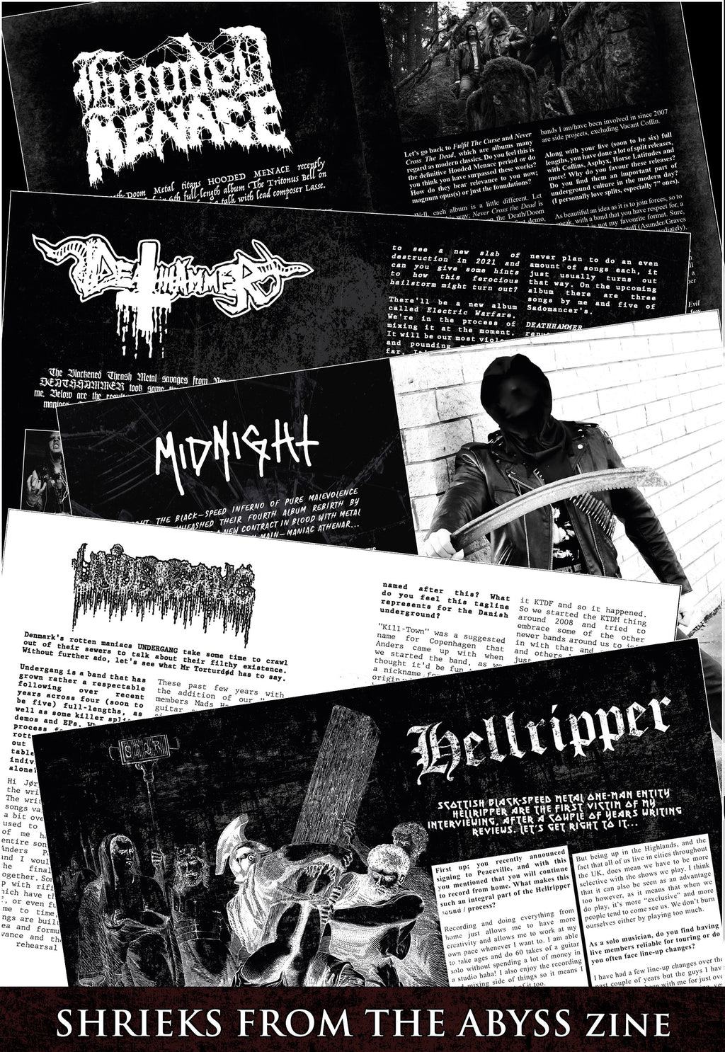 Sale: SHRIEKS FROM THE ABYSS Collection: Issues 1, 2 & 3 fanzine book *with misprint*