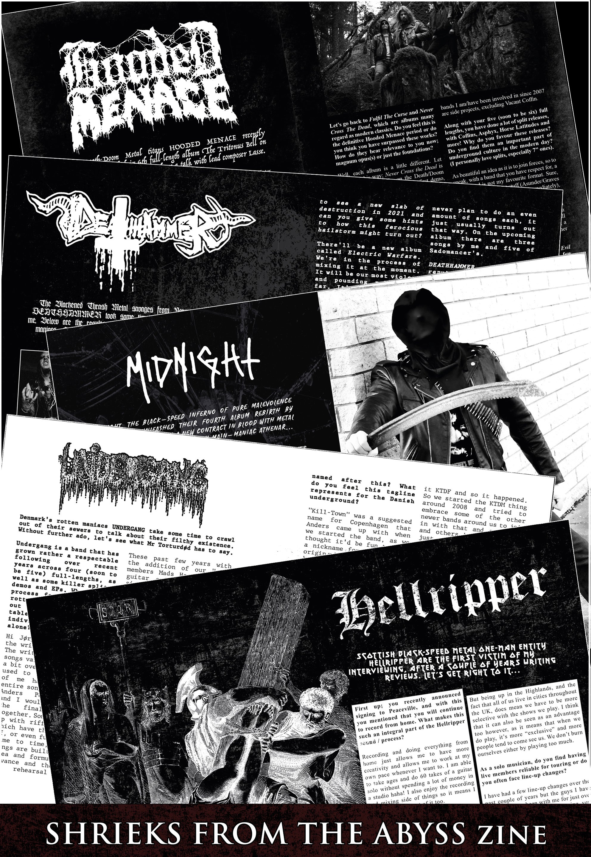 Sale: SHRIEKS FROM THE ABYSS Collection: Issues 1, 2 & 3 fanzine book *with misprint*
