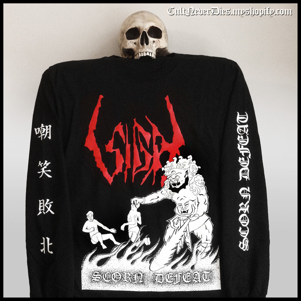 SIGH: official SCORN DEFEAT (original art) longsleeve shirt  (by CND)  *with exclusive signed postcard*