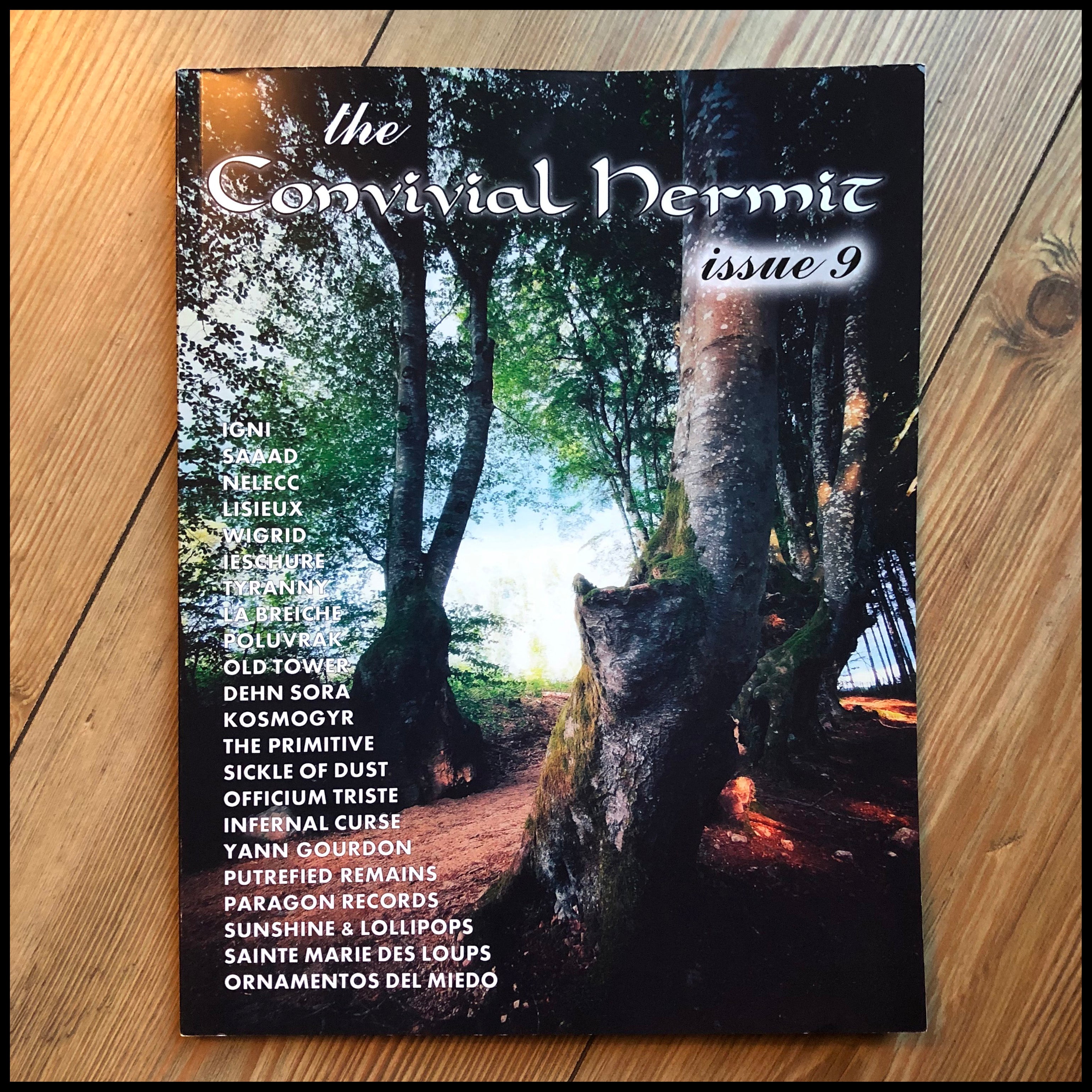 MOVING SALE:  THE CONVIVIAL HERMIT issue 9 (large, high quality black / death / underground metal & culture publication)