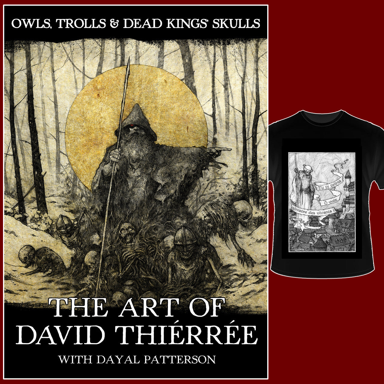 MOVING SALE: OWLS, TROLLS & DEAD KING'S SKULLS: THE ART OF DAVID THIÉRRÉE book (ex-display/imperfect copies)