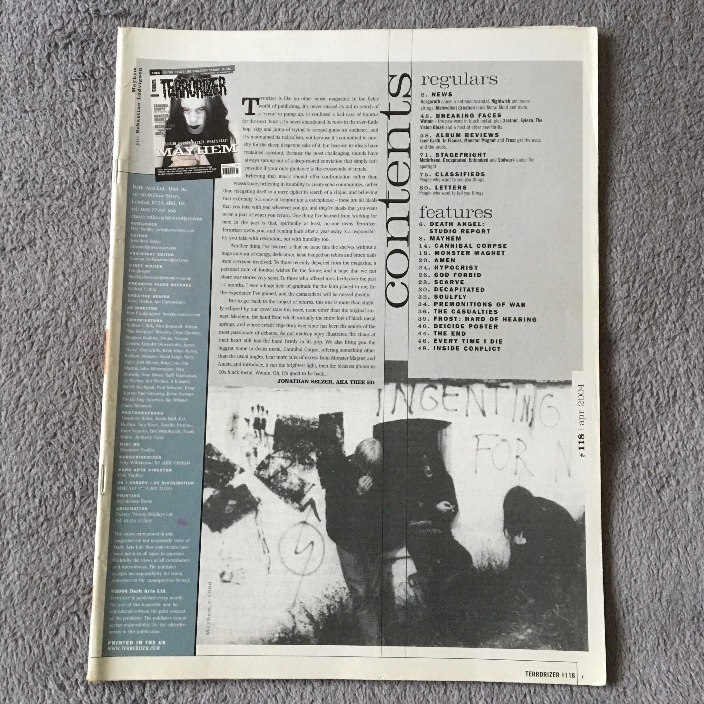 MOVING SALE: TERRORIZER magazine £1 per copy!   (issues 150-200)