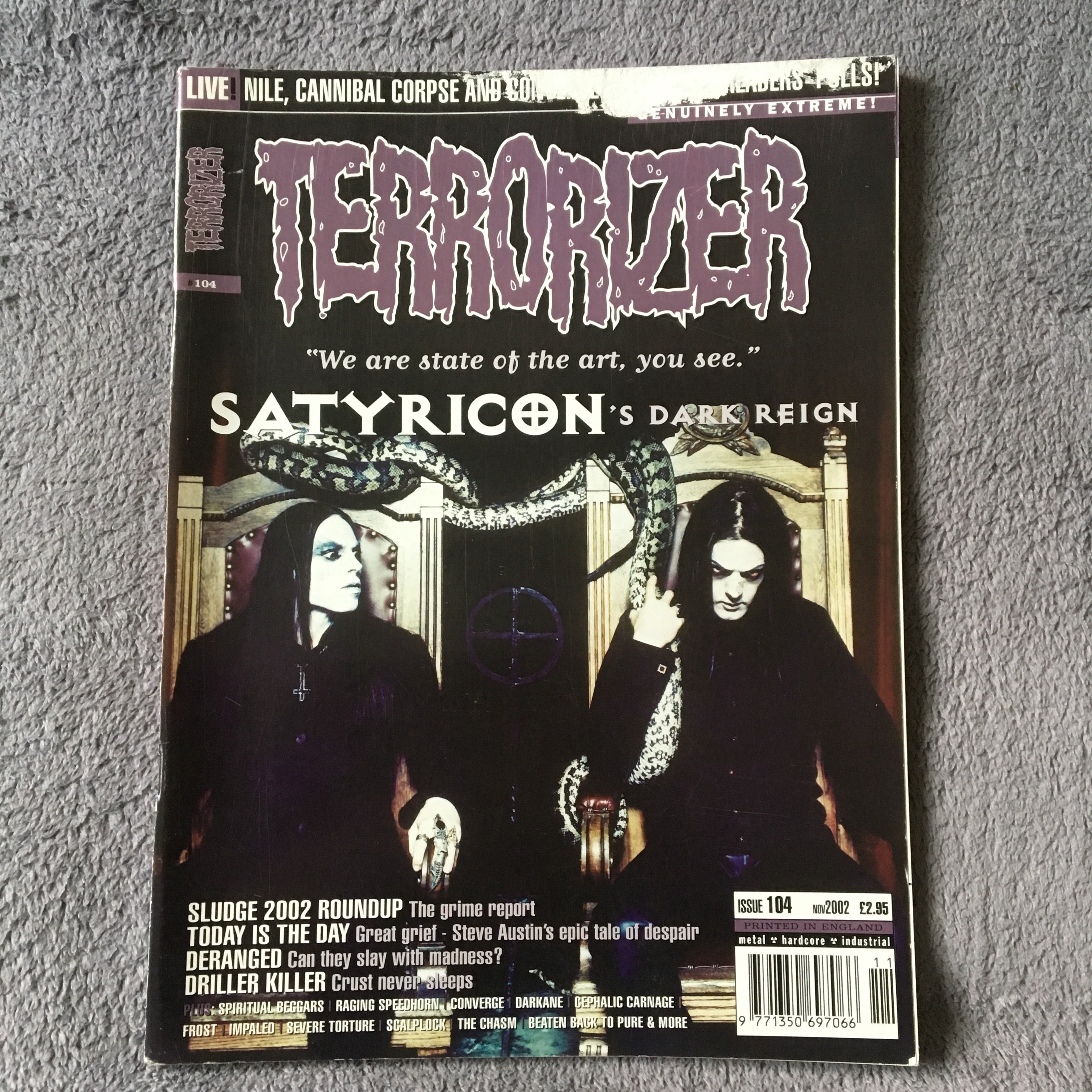 MOVING SALE: TERRORIZER magazine £1 per copy!   (issues 150-200)