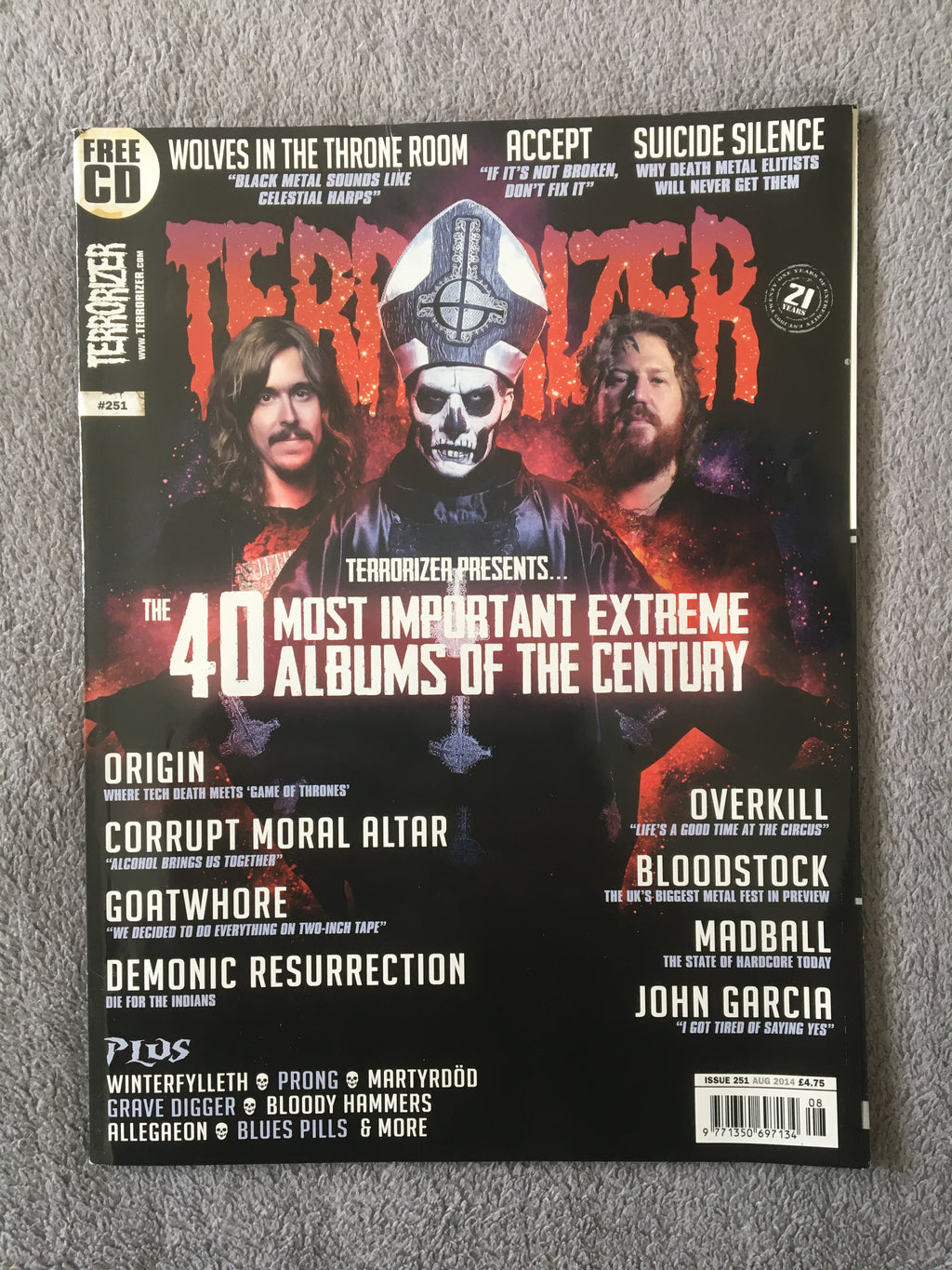 MOVING SALE: TERRORIZER magazine £1 per copy!   (201-final issue)