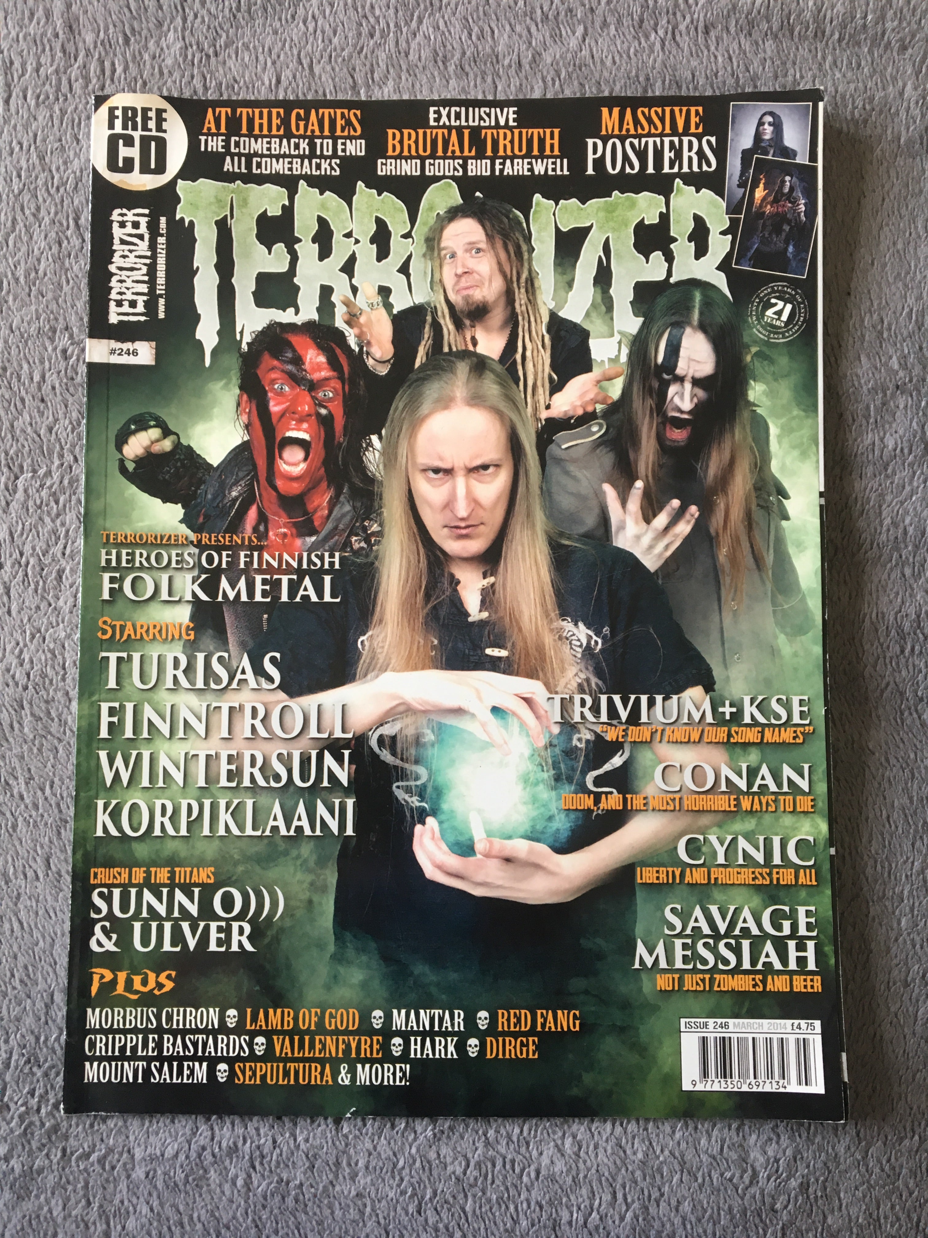 MOVING SALE: TERRORIZER magazine £1 per copy!   (201-final issue)
