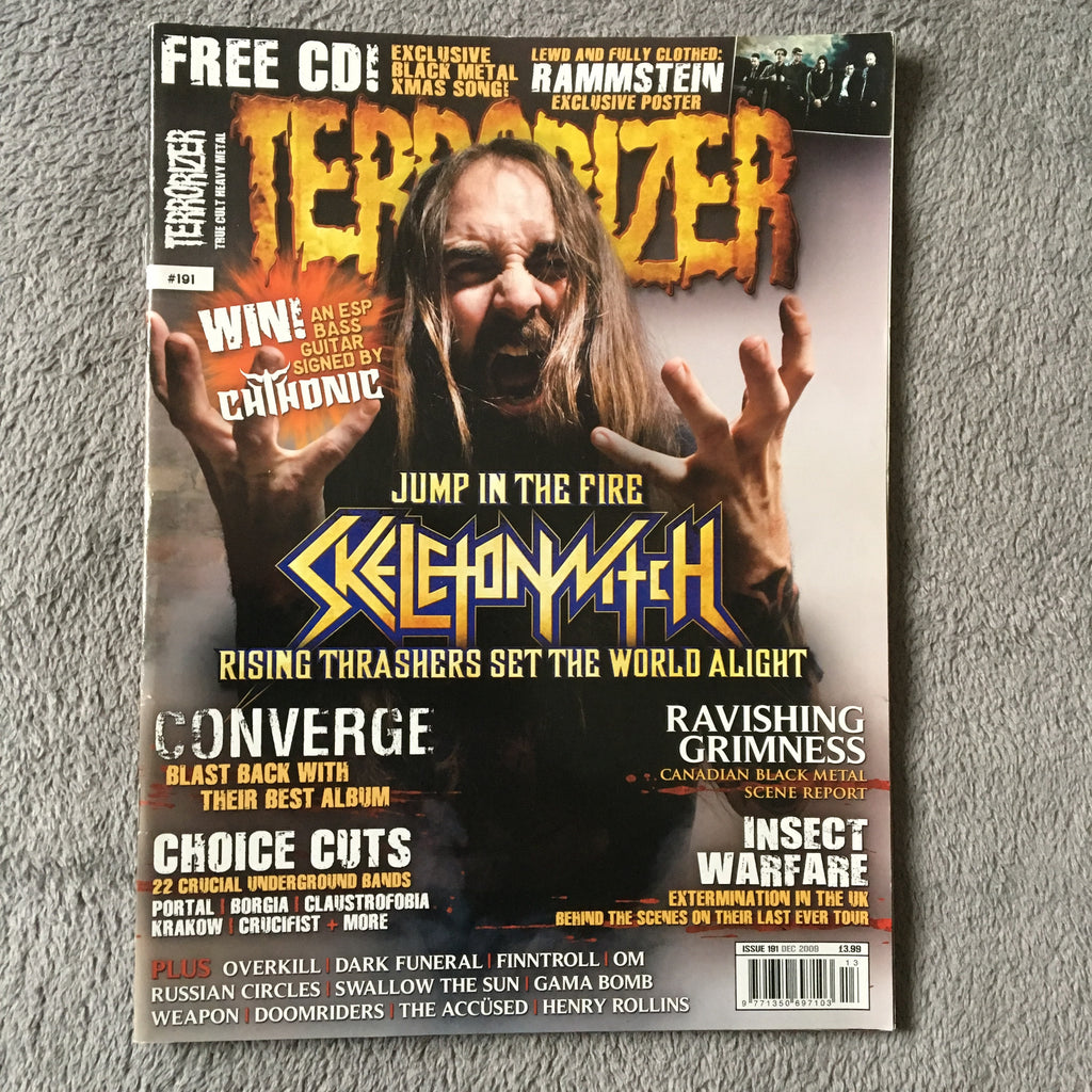 MOVING SALE: TERRORIZER magazine £1 per copy!   (issues 150-200)