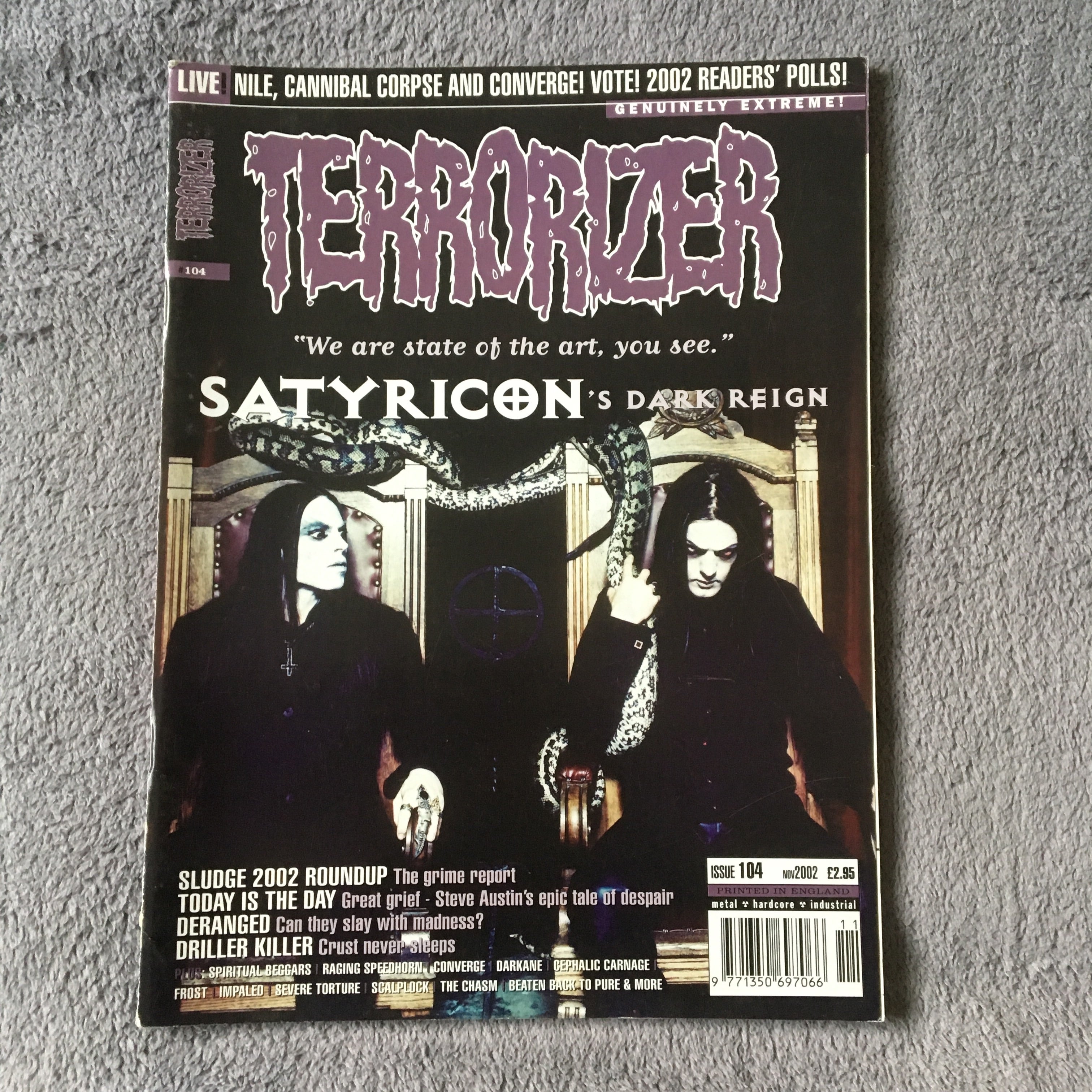 MOVING SALE: TERRORIZER magazine £1 per copy!  (issues 101-150)