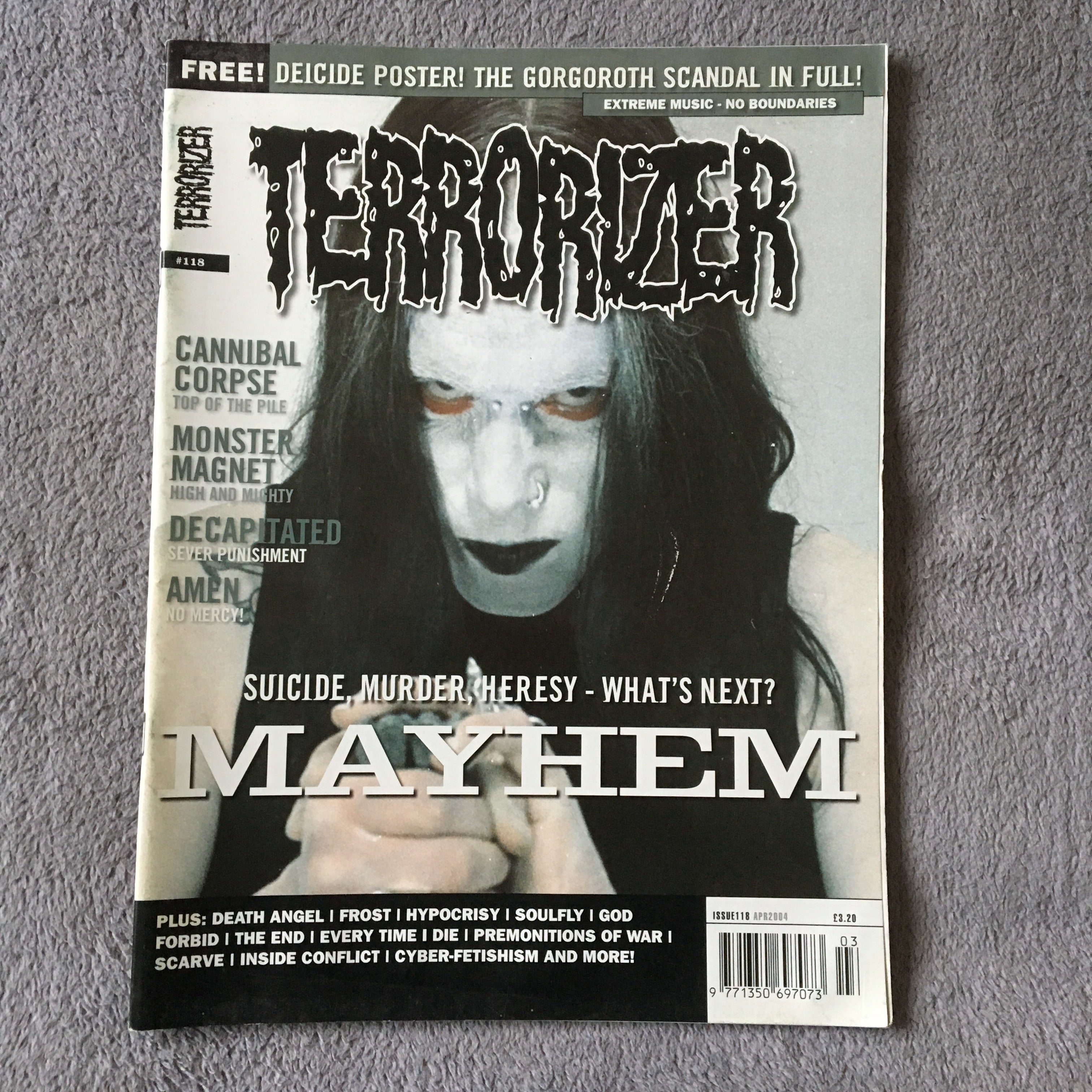 MOVING SALE: TERRORIZER magazine £1 per copy!   (issues 150-200)