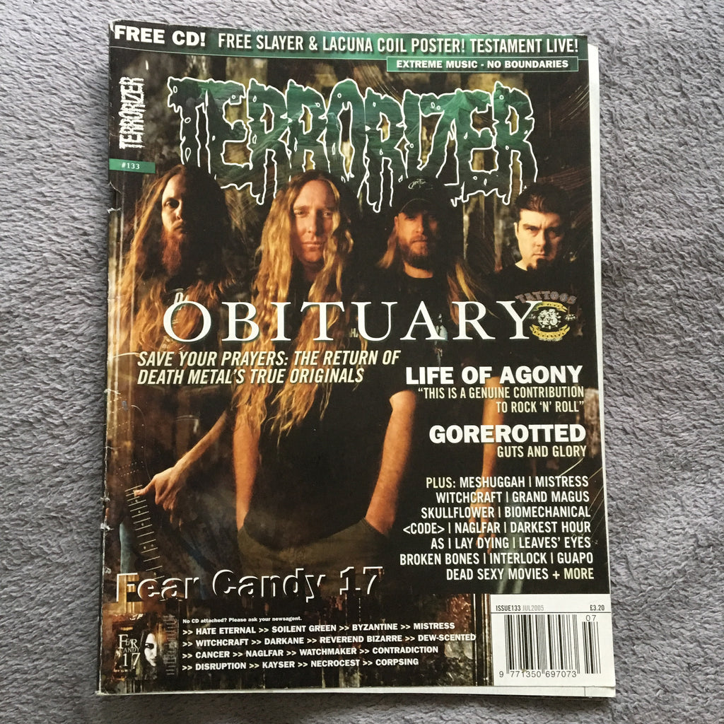 MOVING SALE: TERRORIZER magazine £1 per copy!   (issues 150-200)
