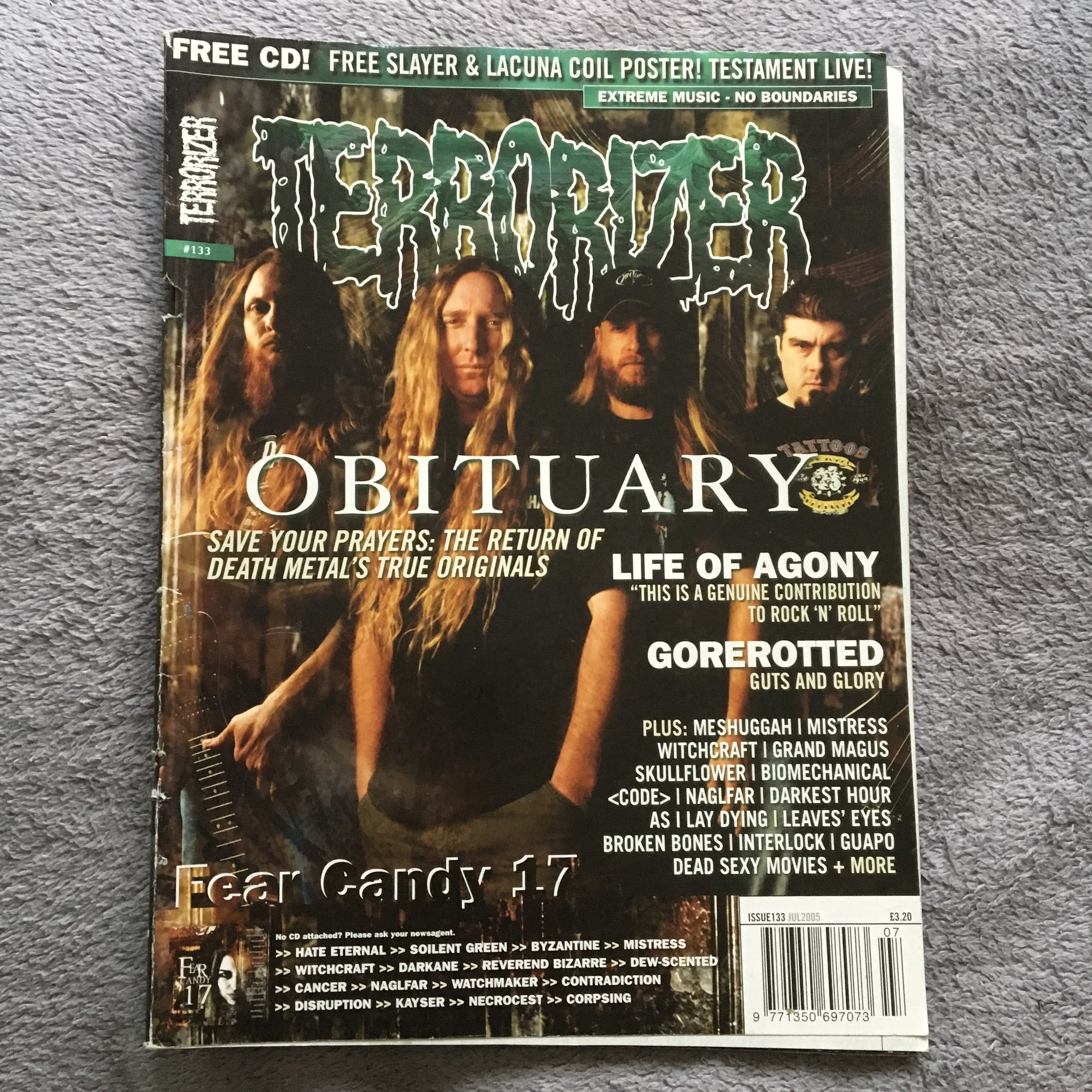 MOVING SALE: TERRORIZER magazine £1 per copy!   (issues 150-200)
