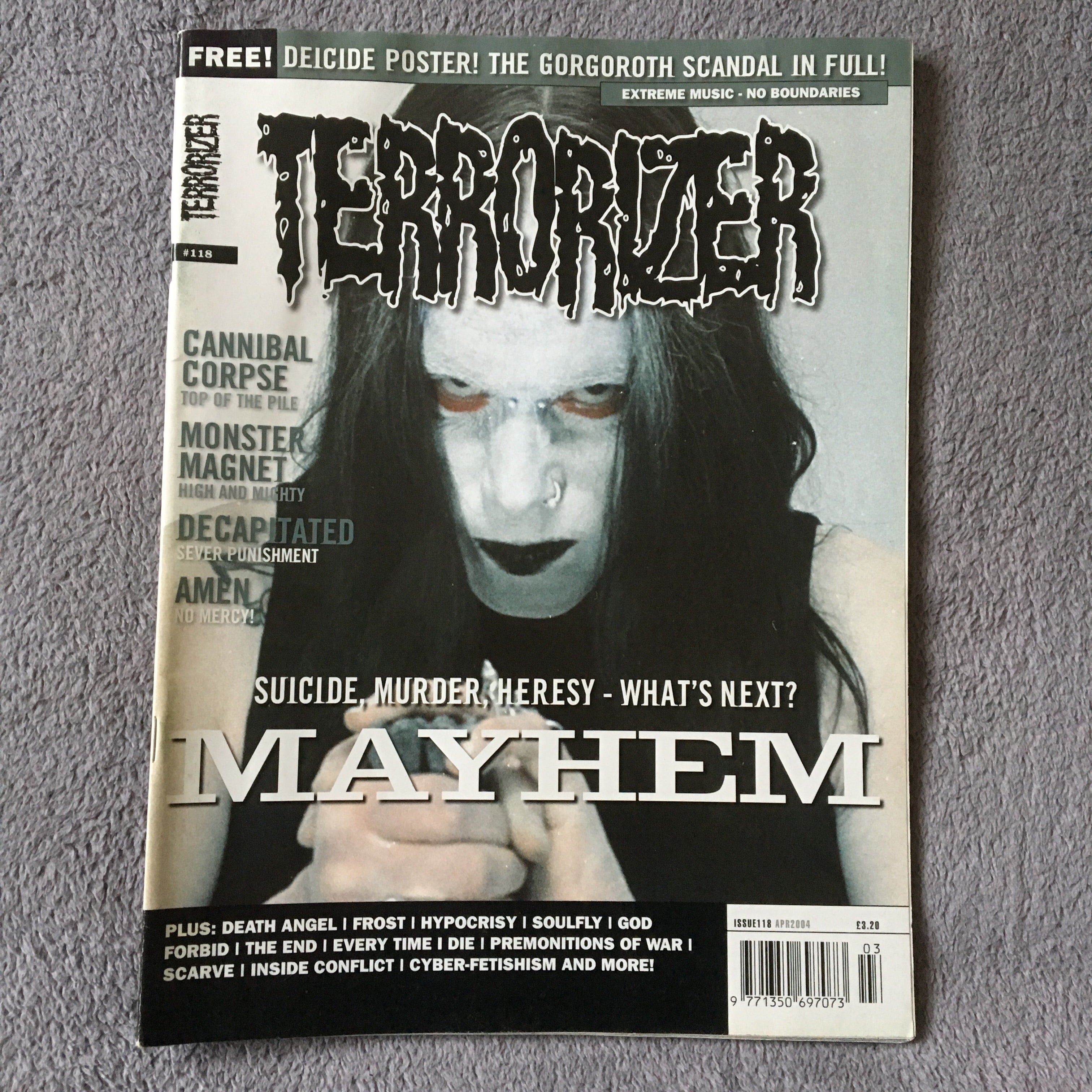 MOVING SALE: TERRORIZER magazine £1 per copy!   (issues 150-200)