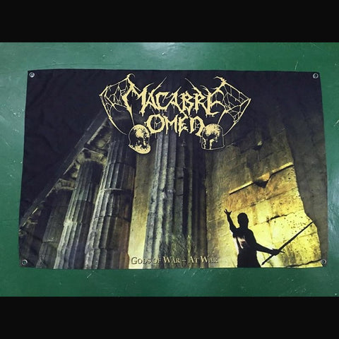 MACABRE OMEN: 'Gods of War - At War' large flag / textile poster (ltd to 100 copies worldwide)